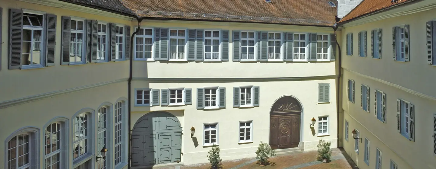 Foto: Staatliche Schlösser und Gärten Baden-Württemberg, Arnim Weischer Schloss Kirchheim, Innenhof